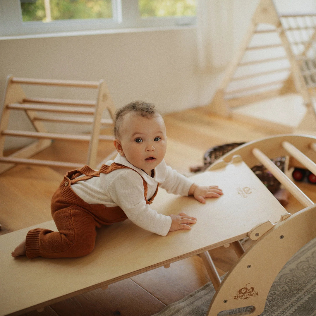 Structure d’escalade Pikler – Rampe et glissade