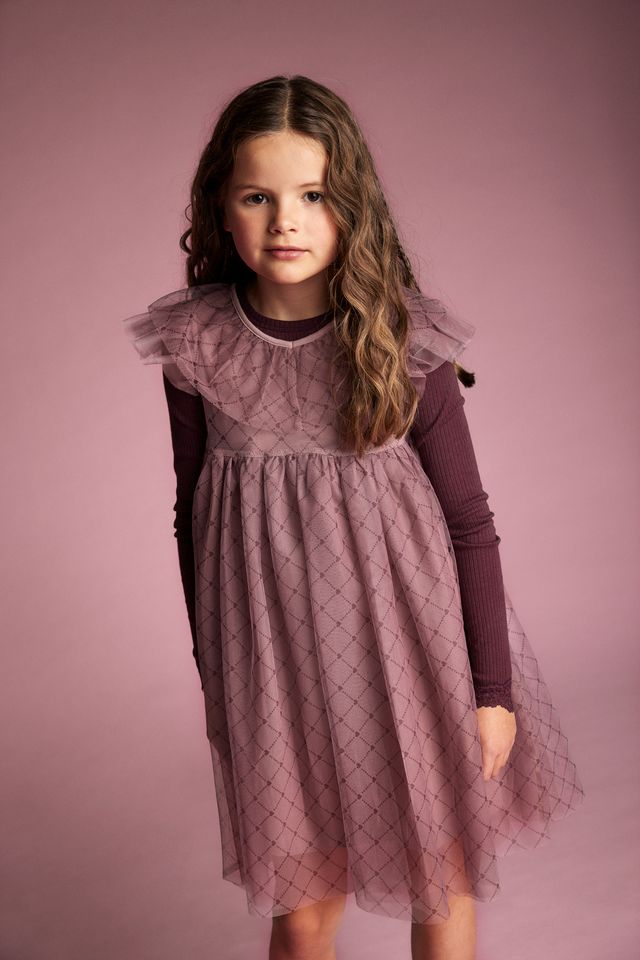 Robe en maille à motif de cœurs