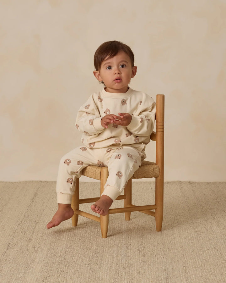 Pantalon en molleton - Ours brun