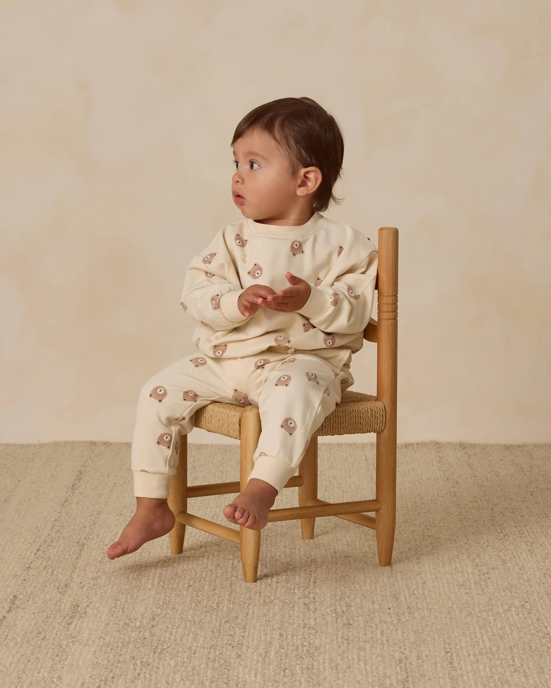 Pantalon en molleton - Ours brun