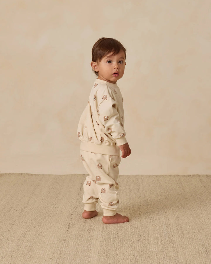 Pantalon en molleton - Ours brun