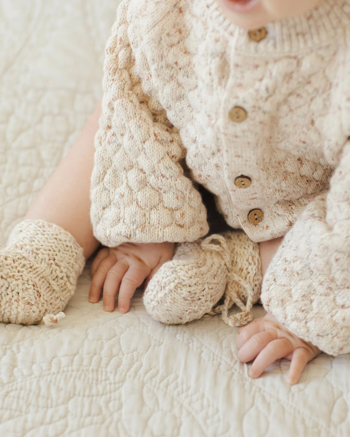 Cardigan en maille bouffante - Confettis naturels