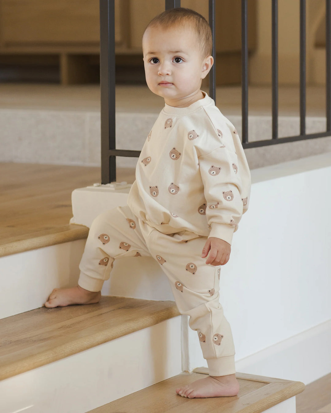 Pantalon en molleton - Ours brun