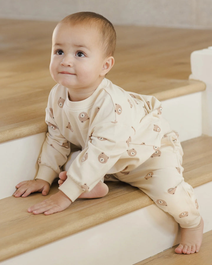 Pantalon en molleton - Ours brun