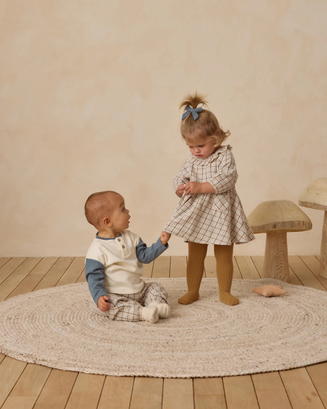 Chandail Henley à manches longues - Océan