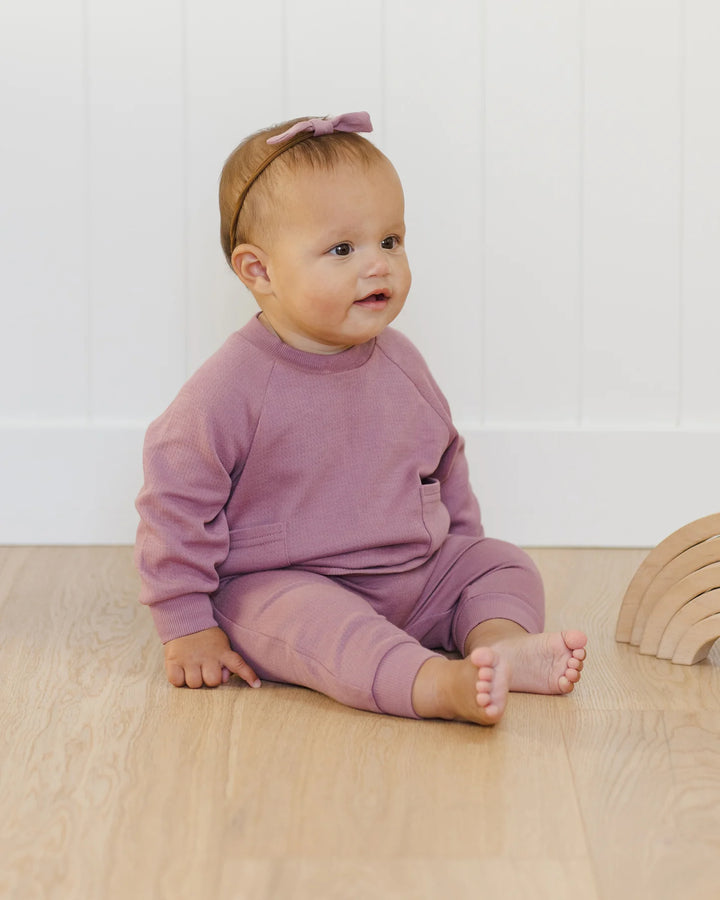 Pantalon en pointelle - Mûres