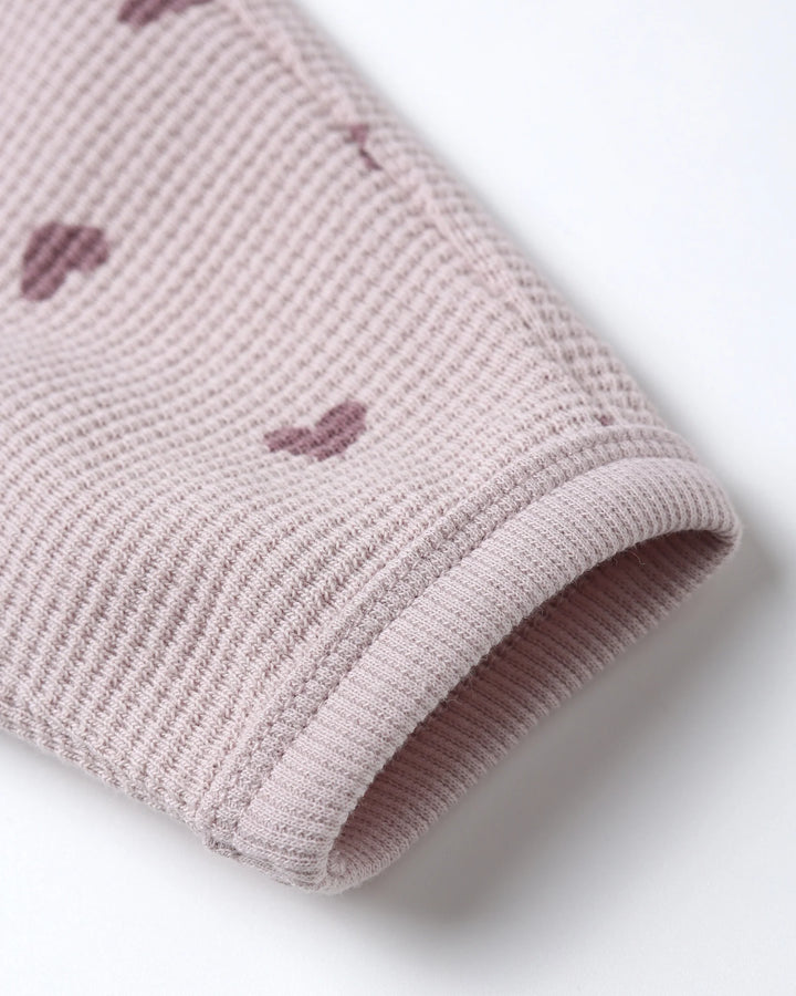 Ensemble gaufré 2 pièces - Coeurs