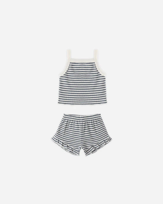 Ensemble 2 pièces Evie - Rayures océan