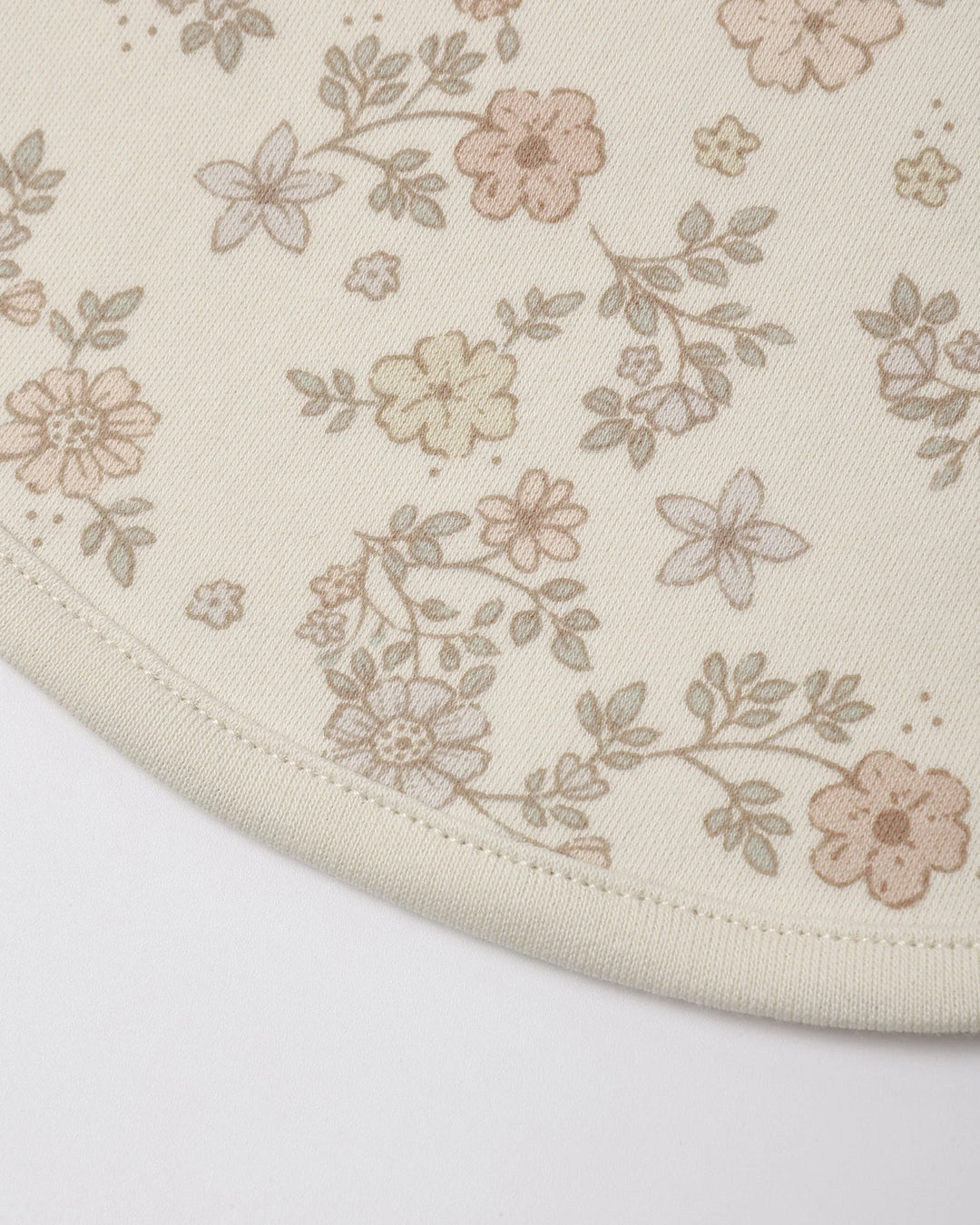 Lot de 2 bavoirs en jersey à boutons-pression - Fleur de vigne & Rose poudré
