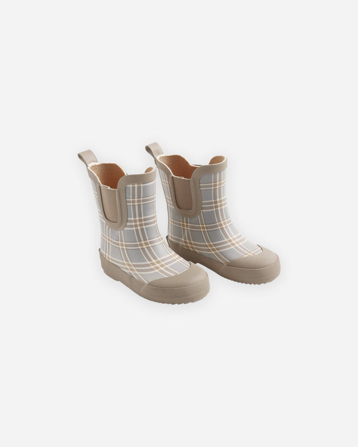 Bottes de pluie Blue Plaid