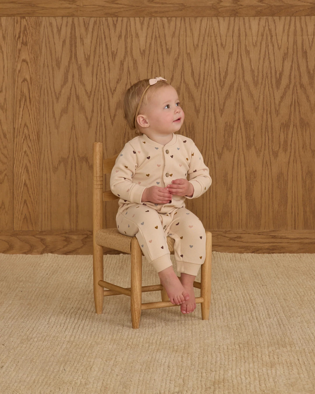 Romper boutonné - Coeurs