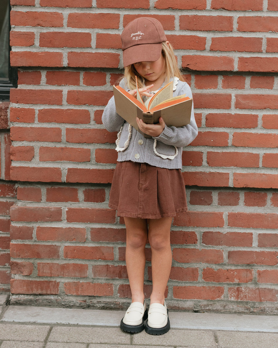 Cardigan Scallop - Dusty Blue