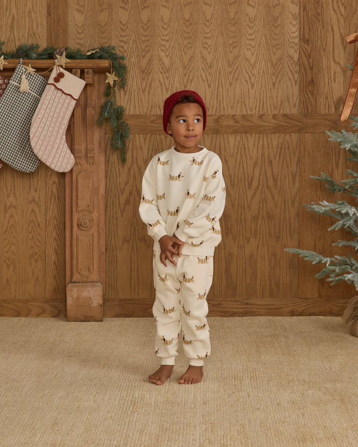 Pantalon en molleton - Chiens de Noël