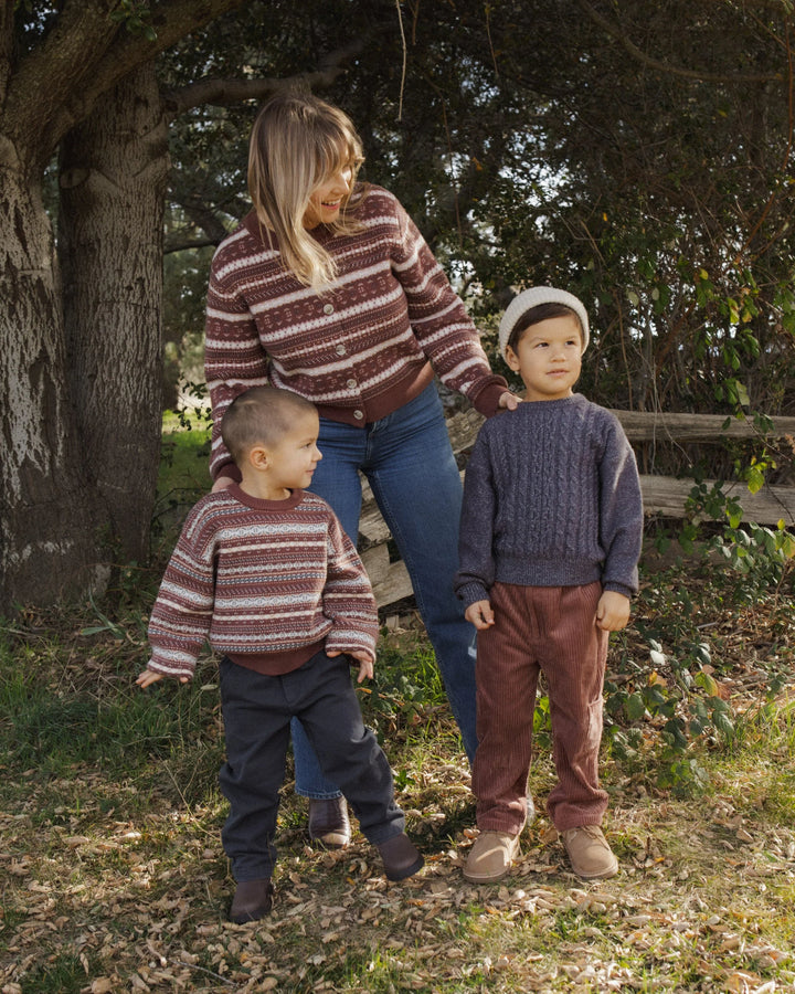 Cardigan Cheyenne pour femme - Mulberry Stripes