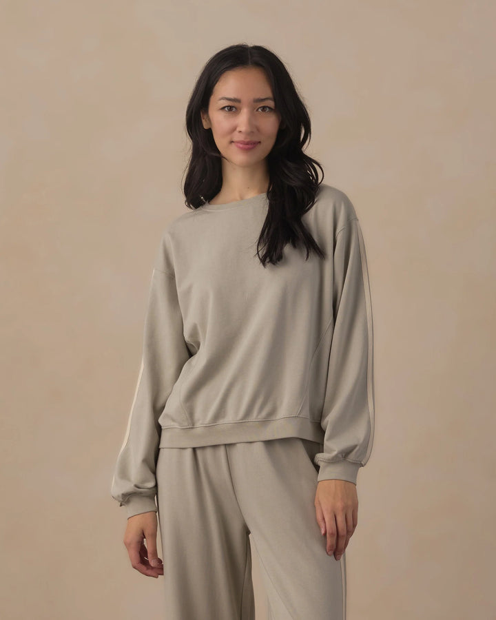Pantalon de survêtement large pour femme - Vert sauge