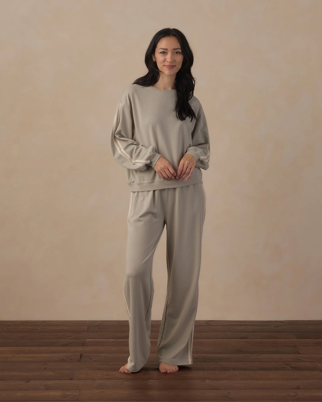 Pantalon de survêtement large pour femme - Vert sauge