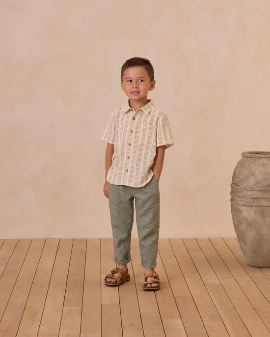 Chemise à manches courtes - Palm Stripe