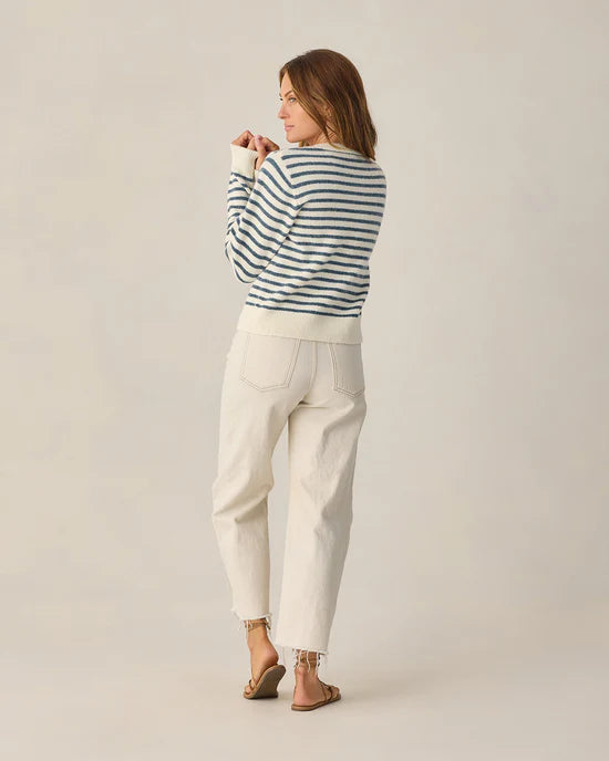 Cardigan classique - Rayures maritimes (Femme)