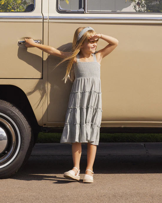 Robe Taylor - Gingham vert