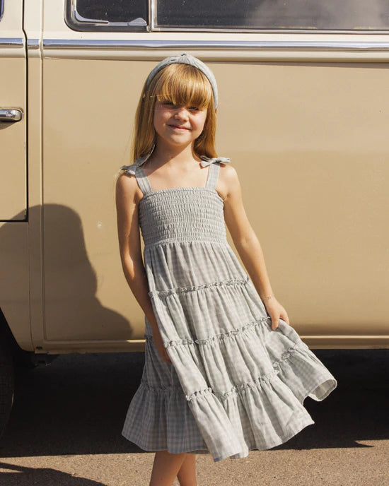 Robe Taylor - Gingham vert