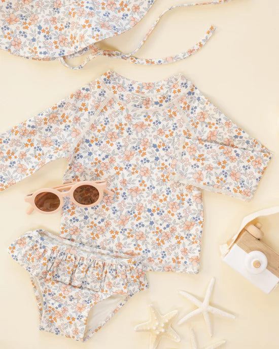 Maillot de bain deux pièces - Champs de fleurs