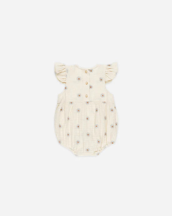 Barboteuse Amelia - Marguerites bleues