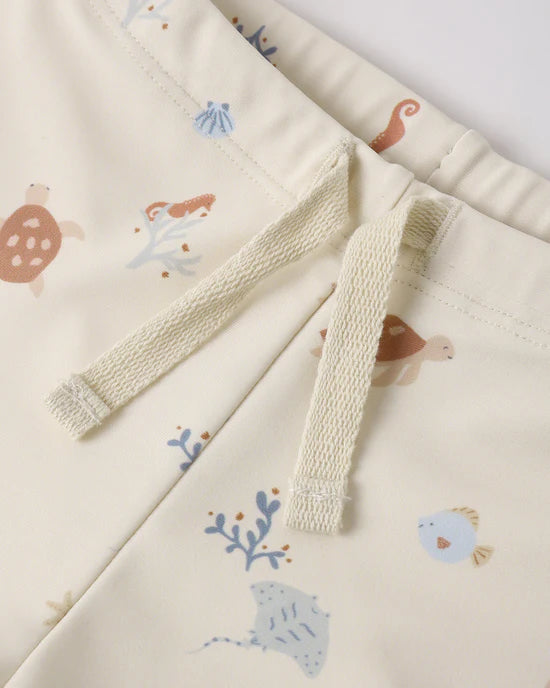 Ensemble de piscine à imprimé aquatique (short et chandail)