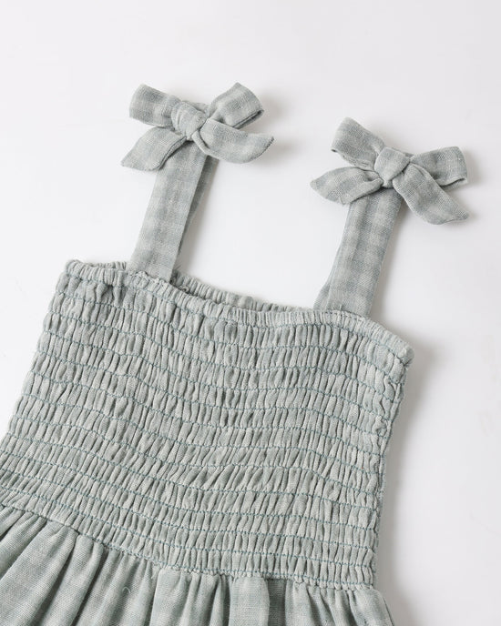 Robe Taylor - Gingham vert