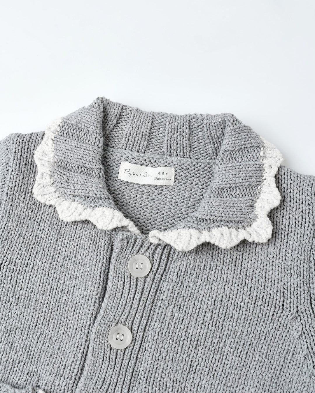 Cardigan Scallop - Dusty Blue