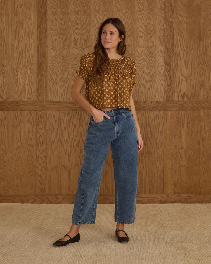 Pantalon Barrel - Denim Indigo (Femme)