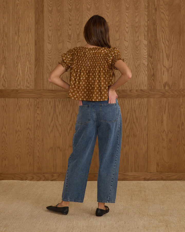 Pantalon Barrel - Denim Indigo (Femme)