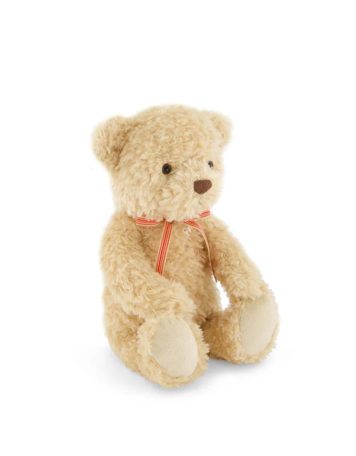 Peluche - Arthur l'ours - Boucle à rayures rouges