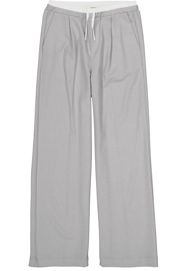 Pantalon à jambes larges - Gris pâle