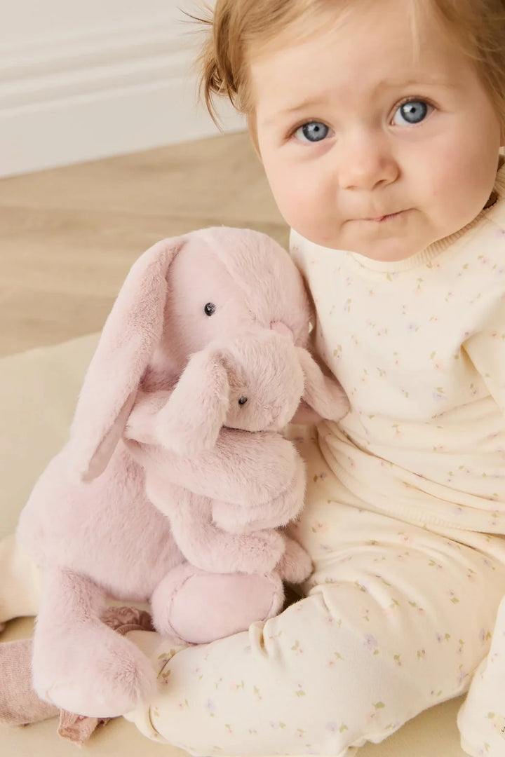 Peluche - Frankie le lapin câlin et son bébé - Blossom