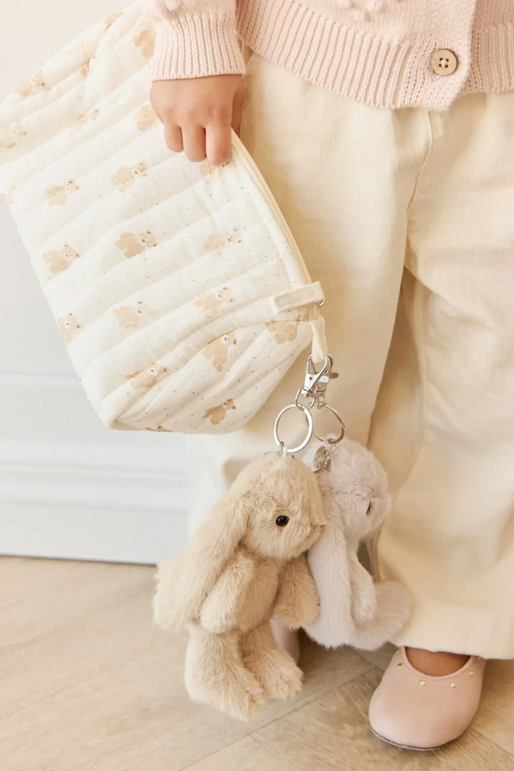 Breloque pour sac - Pénélope le lapin - Caramel