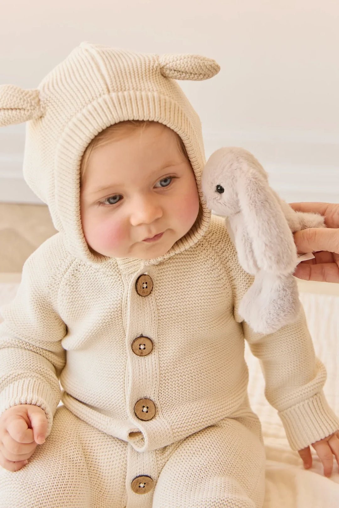 Peluche - Pénélope le lapin - Beige (petite)