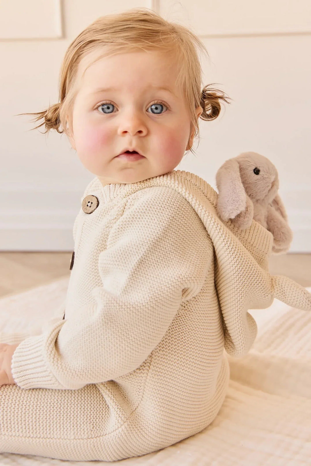 Peluche - Pénélope le lapin - Beige (petite)