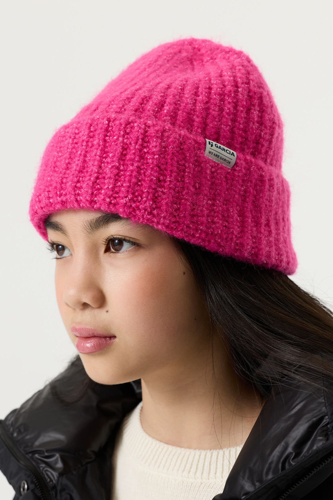 Tuque en tricot - Rose bonbon