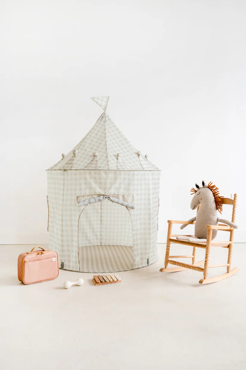 Tente de jeu Gingham beige