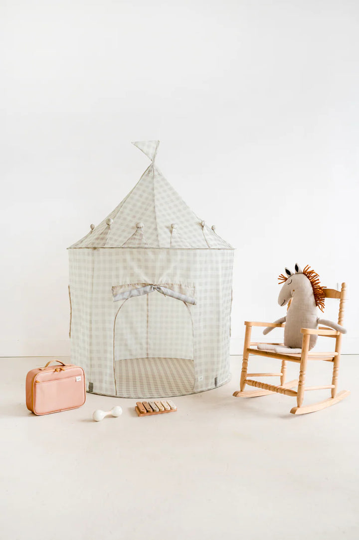 Tente de jeu Gingham beige