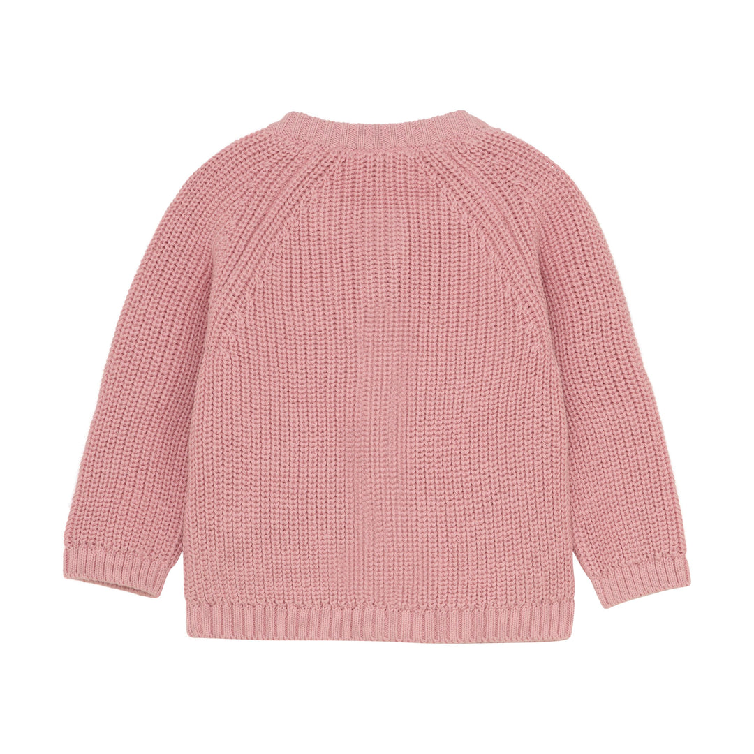 Cardigan en tricot rose