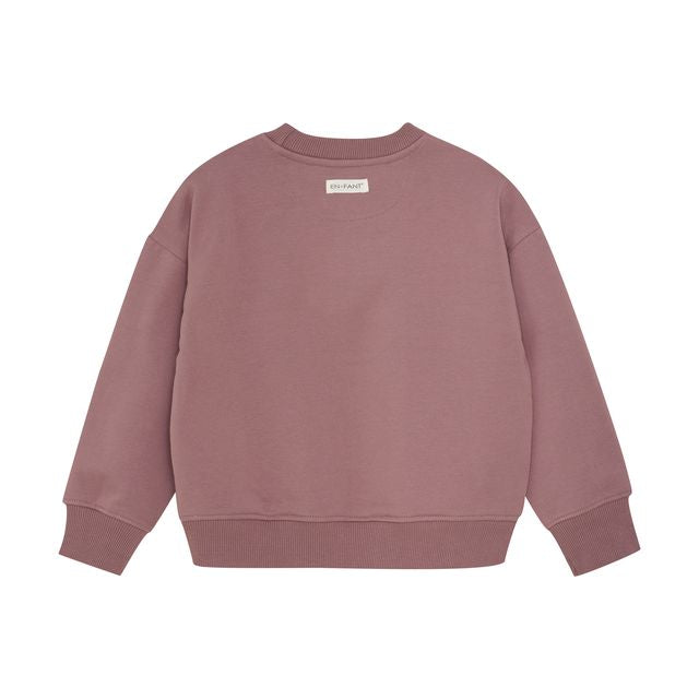 Sweat graphique Rose Taupe