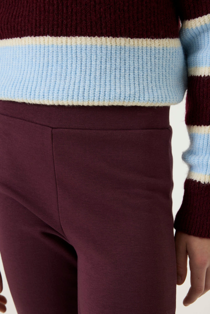 Pantalon à jambes évasées - Bourgogne