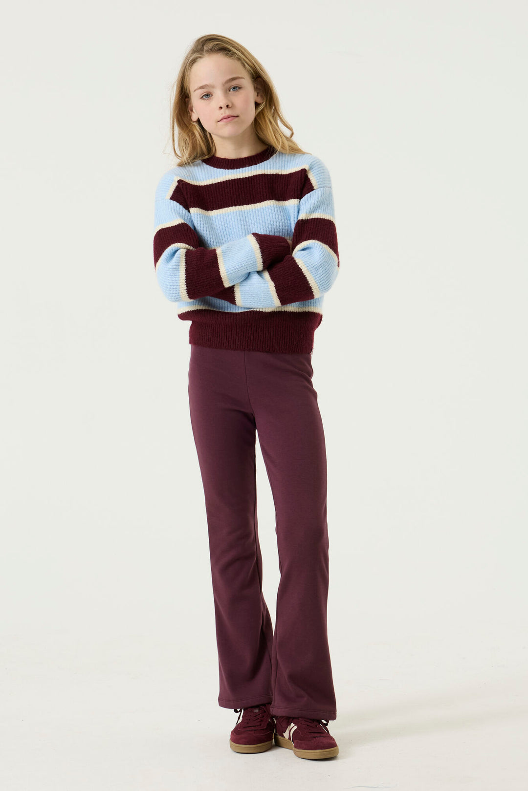 Pantalon à jambes évasées - Bourgogne