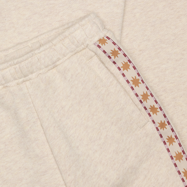 Pantalon en molleton à jambes larges avec bandes étoilées