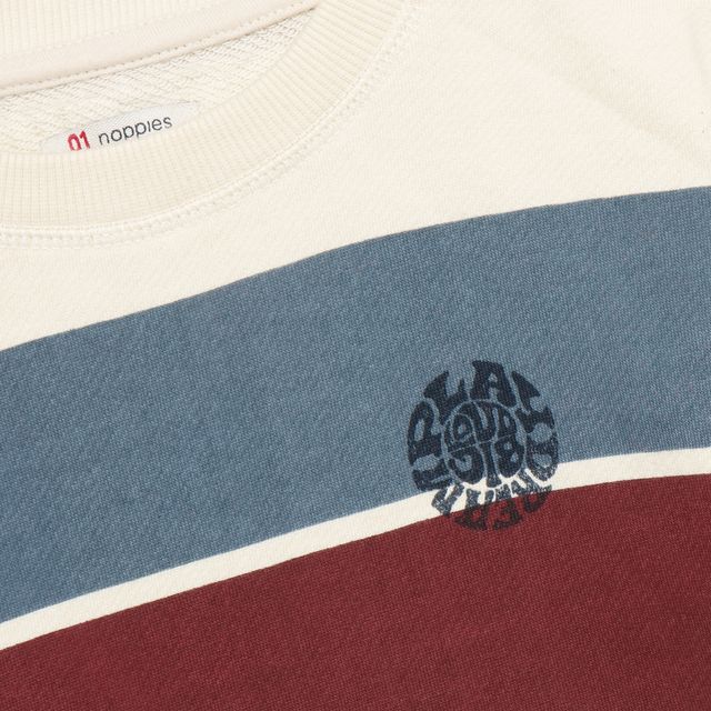 Sweat à rayures Play Loud Dream Big