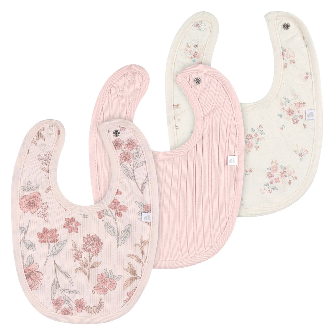 Ensemble de 3 bavoirs - Rose