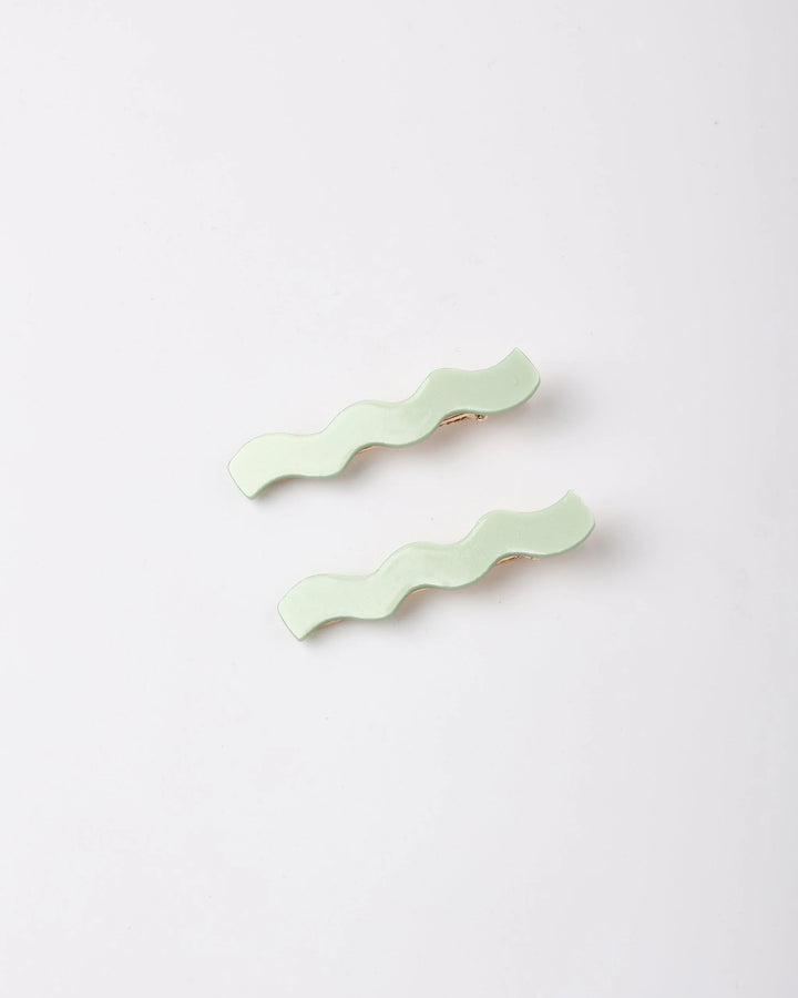 Ensemble de 4 barrettes - Sauge & Naturel