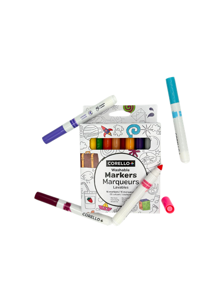 Marqueurs lavables Corello (16 couleurs)