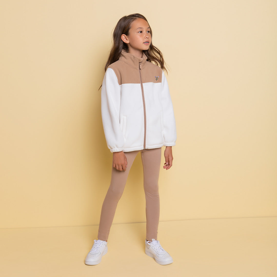 Veste polar Broderie floral 4 ans